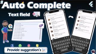 Auto Complete text field Flutter | Autocomplete widget flutter