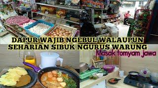 PANTANG LIBUR‼️ DAPUR WAJIB NGEBUL WALAUPUN SEHARIAN SIBUK DI WARUNG,masak tomyam jawa