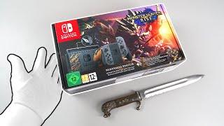 Unboxing The Nintendo Switch "Monster Hunter Rise" Console