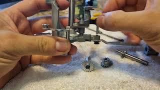 Husqvarna Viking sewing machine stitch selector unit assembly. Part1