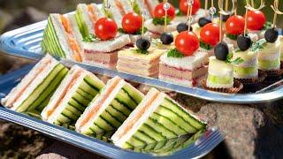 Idee cibo per feste facili e veloci. 4 ricette di antipasti per feste. Cetriolo, pomodori e salmone