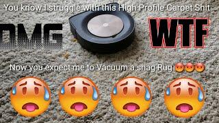 Bickering  Roomba s9 and other robots Shag Rug test, there only one bot that completed this test!!!!