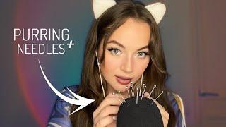 ASMR PURRING sounds & NEEDLES acupuncture | Tingles Guaranteed