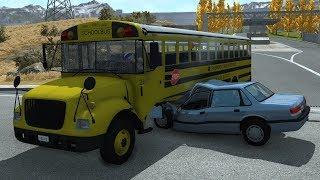 School Bus Crashes 12 | BeamNG.drive