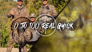 Turkey Hunting- 0 to 100 REAL QUICK