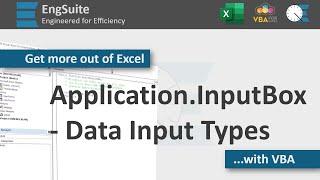 Application.InputBox Type Parameter - Excel VBA