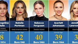 Age of Famous Hollywood Actresses in 2023 | TOP 100 | Oldest to Youngest Actresses