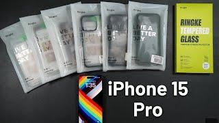 Ringke iPhone 15 Pro Screen protector & Cases -  Install & Review