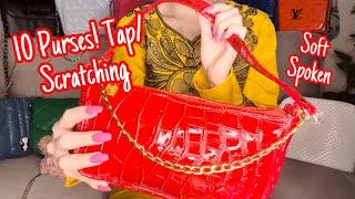 ASMR * 10 New Purses!! * Fast Tapping & Scratching * Soft Spoken * ASMRVilla