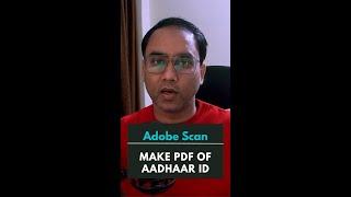 Create free PDF Part 1 | Adobe Scan | Techlit India #shorts