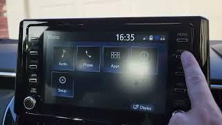 Toyota Corolla 2021: How to Set The Clock Time to Auto Adjust by GPS