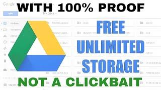 Google Drive Unlimited Storage Trick : Not a Clickbait, 100% working with proof