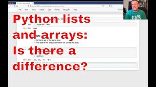 Python lists vs. arrays: How similar are they?