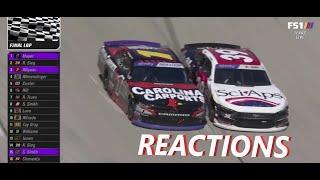 NASCAR XFINITY TEXAS CRAZY PHOTOFINISH REACTIONS