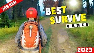 Top 5 Best SURVIVAL Games For 2GB RAM Android [2023] Sinhala 