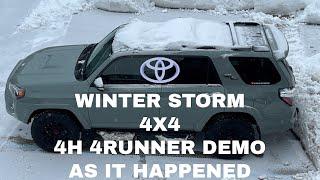 TRD ORP 4Runner in A Snow Storm 4X4 Demo   4K