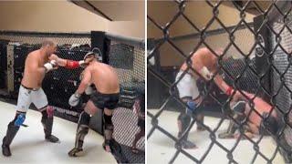 SEAN STRICKLAND PUTS AN ABSOLUTE BEAT DOWN ON A NAVY SEAL DURING SPARRING