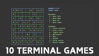 10 Terminal Games In Kali Linux You Must Know