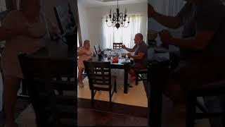 This is how they are every morning at breakfast #badgranny #Granny #granfluencer #grandma #breakfast