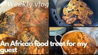 Weekly vlog Surprising My Guests with an Exotic African Food Adventure| #african food #