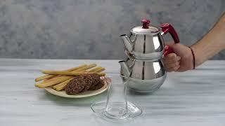 How to Make Turkish Tea with DESTALYA Turkish Teapot Set