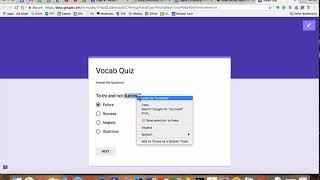 Prevent Cheating on Google Forms Vocab Quizzes