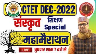 CTET December 2022 | Sanskrit + शिक्षण | SPECIAL CLASS | Sanskrit BEST + LIVE CLASS | ctet sanskrit