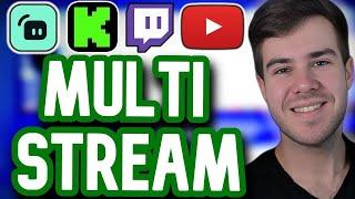 How To Multistream On Streamlabs (Twitch, Kick, YouTube & MORE) 