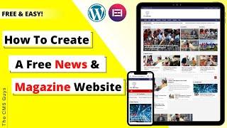 How to Create News Website Using Elementor in WordPress  | Make a FREE NEWS BLOG