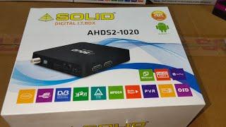 Solid 1020 set top box || Dd free dish || android dd free dish set top box || mpeg4 hd set top box