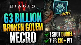 Diablo 4 - Perfected Endgame Golem Minion Necromancer Build Guide | Season 4 Best Necro Build