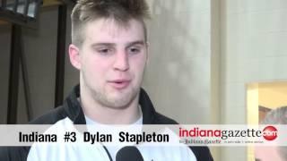 Post game interview with Indiana #3 Dylan Stapleton