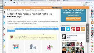 How to Convert My Personal Facebook Page to a Business Page