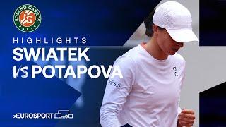 Iga Swiatek vs Anastasia Potapova | Round 4 | French Open 2024 Highlights 