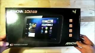 111€ Tablet Archos Arnova 10d G3 Unboxing/Hands on [HD|HQ]