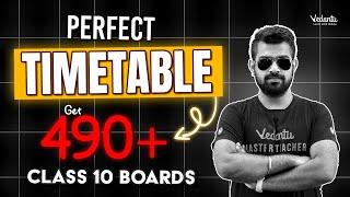 Perfect Timetable to get 490+ in Class 10 Boards 3 Months Strategy | CBSE 2025  | Shimon Sir