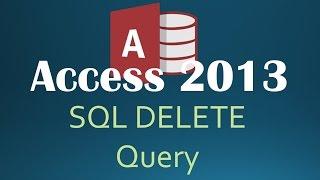 76. SQL DELETE Query (Programming In Access 2013)