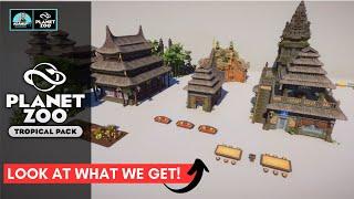 Planet Zoo Tropical Pack: All The New Building Pieces | FIRST LOOK |