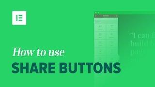 Share Buttons Widget: Add Social Media Icons on WordPress with Elementor