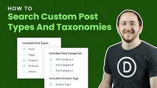 How To Search Custom Post Types And Taxonomies In Divi