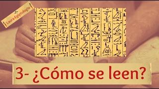 -3- Cómo leer JEROGLÍFICOS EGIPCIOS - Los signos y sus funciones | Laura-Egiptologia