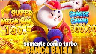 JOGUEI SÓ NO TURBO NO FORTUNE RABBIT! (BANCA BAIXA)