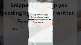 5 tips for coding faster #softwaredeveloper #frontenddeveloper #coder #codinghacks