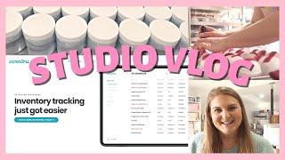 STUDIO VLOG // Inventory Management for Small Business // Apps for Managing Inventory