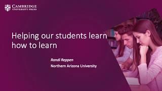 Helping our students learn how to learn