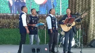 Pj.Yoko & Pj. Manching Band song presentation on 3rd day of Wakching Village Platinum Jubilee