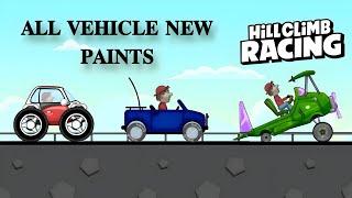 HILL CLIMB RACING || ALL VEHICLE NEW PAINTS || HCR MOD