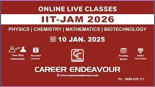 IIT JAM 2026 Online Classes #iitjam #careerendeavour #iitjamonlineclasses #iitjamonlinecoaching