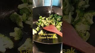 cara masak sayur brokoli hijau enak  #brokoli #shorts #caramasak