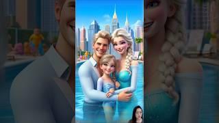  Evolution of Elsa : Holiday with family  #elsa #frozen #cartoon #disney